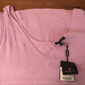 Massimo Dutti Lilac  rhinestone tank top